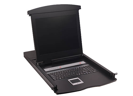 Cattex 8 Port 17" LCD KVM Console