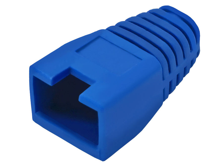 RJ45 Connector Boots - Blue - (50 Pack)
