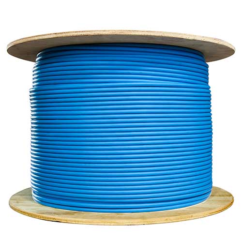 CAT5e Network Cable -  500m UTP Solid Core - Blue