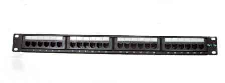 24 Port Patch Panel Cat5e Fully Populated