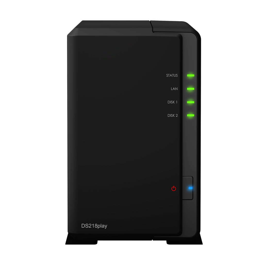 SYNOLOGY DS218PLAY - 2 BAY DISKSTATION NAS QUAD CORE 1.4GHZ