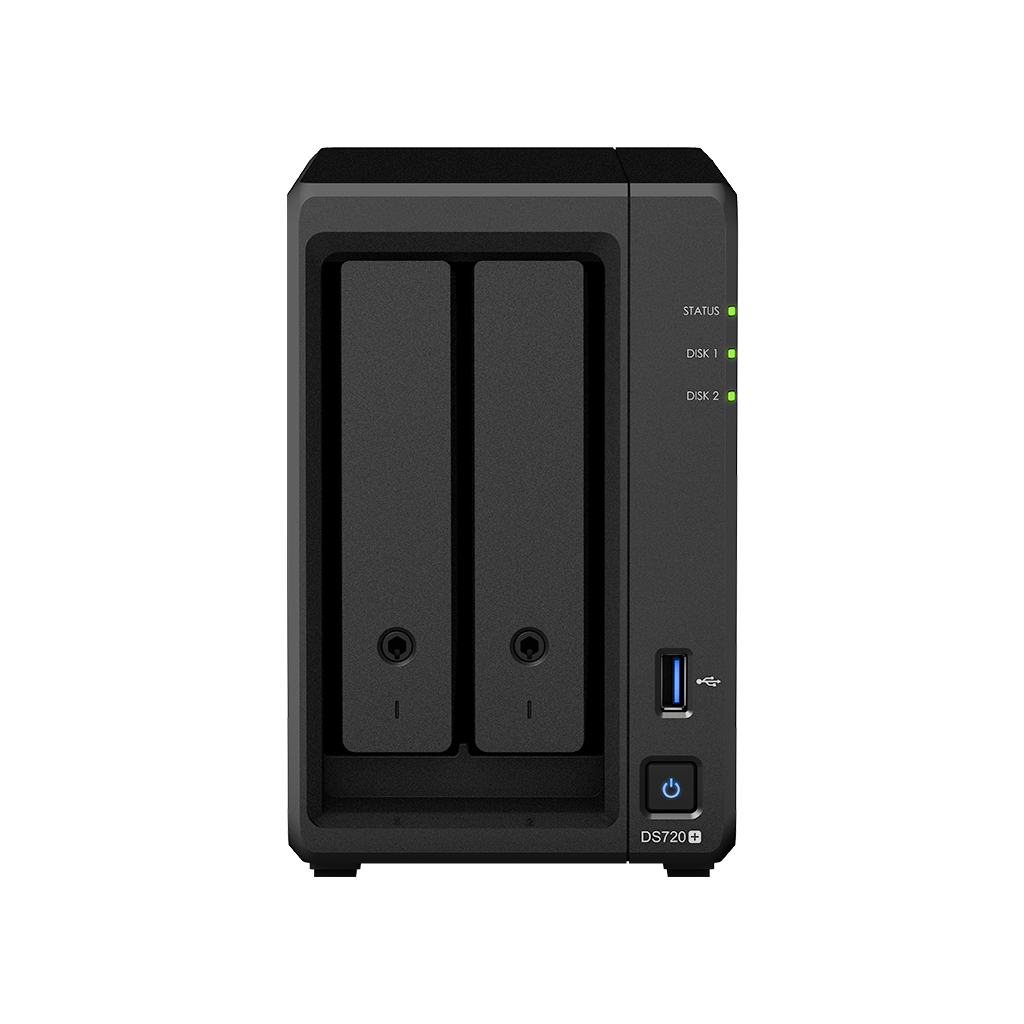 SYNOLOGY DS720+ - 2 BAY DISKSTATION NAS QUAD CORE 2.0GHZ, EXPAND TO 7 BAYS