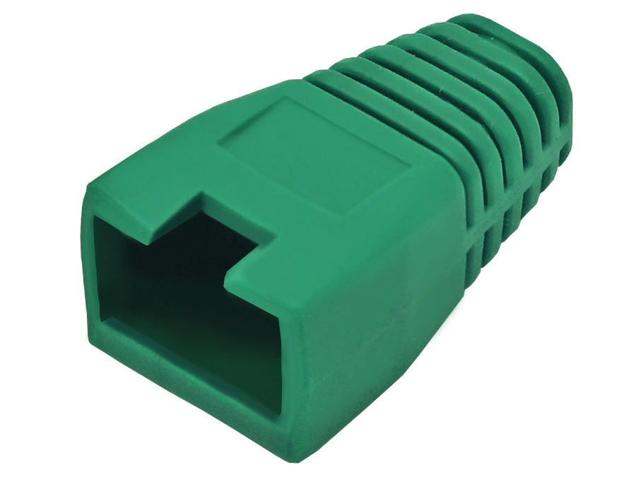 RJ45 Connector Boots - Green - (50 Pack)