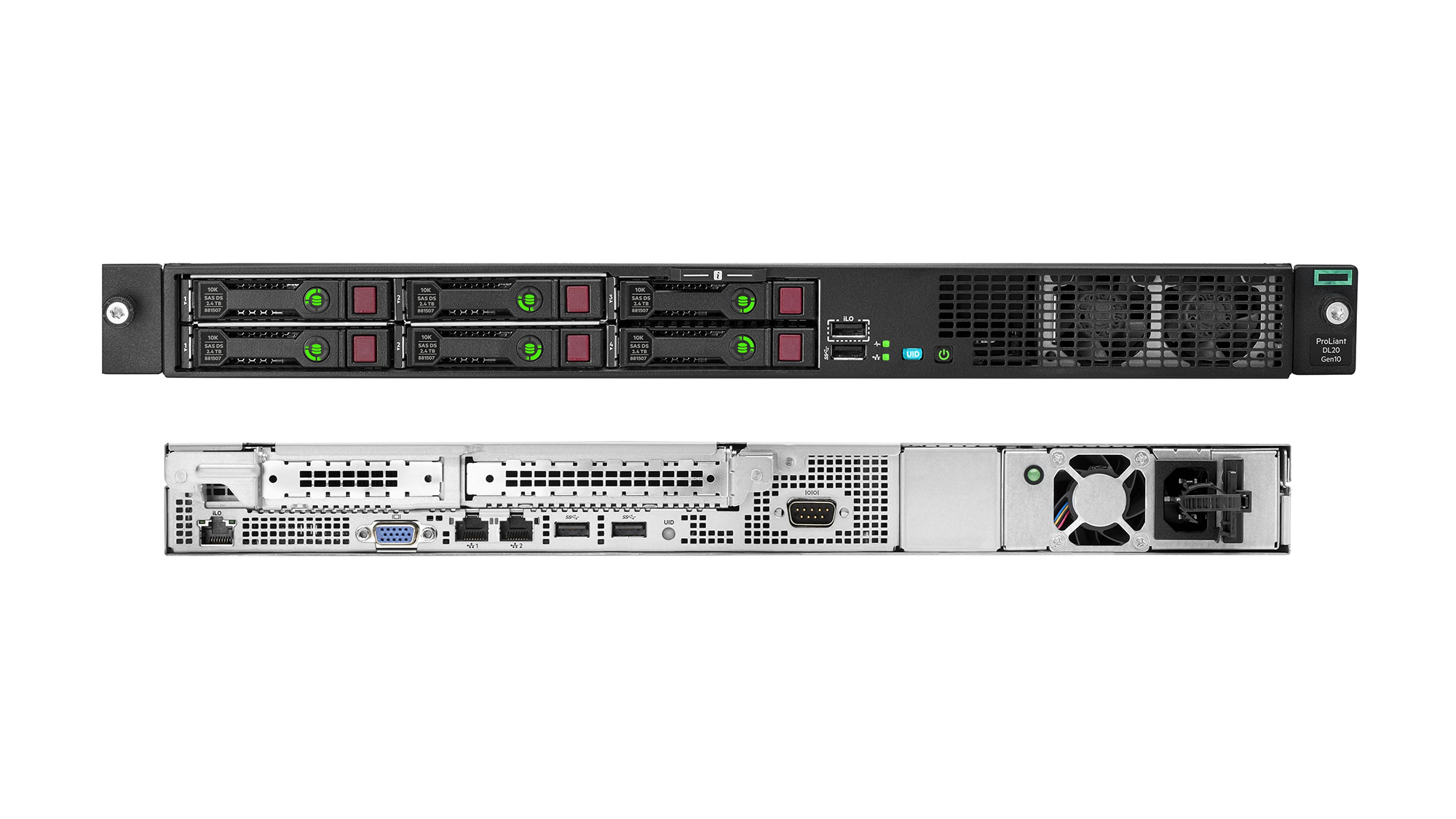 HPE Proliant DL20 Gen10 Server | Xeon E-2224 4(Quad)-Core (3.40GHz 8MB) | 16GB (1 x 16GB) | 2 x Hot-Plug LFF | Dynamic Smart Array S100i SATA | No Optical | 290W