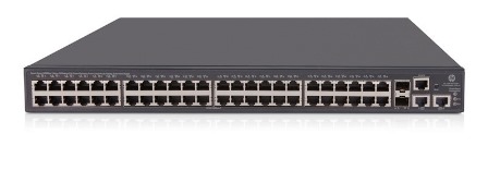 HPE 1950-48G-2SFP+-2XGT-PoE+(370W) Switch Managed 48 x RJ45 autosensing 10/100/1000 PoE+ ports 2 x SFP+ 1000/10000 ports 2 x RJ45 1000/10000 ports