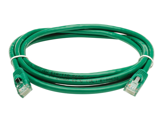 Cat6 UTP Flyleads / Patchleads  1 meter - Green - 10 Units / Pack