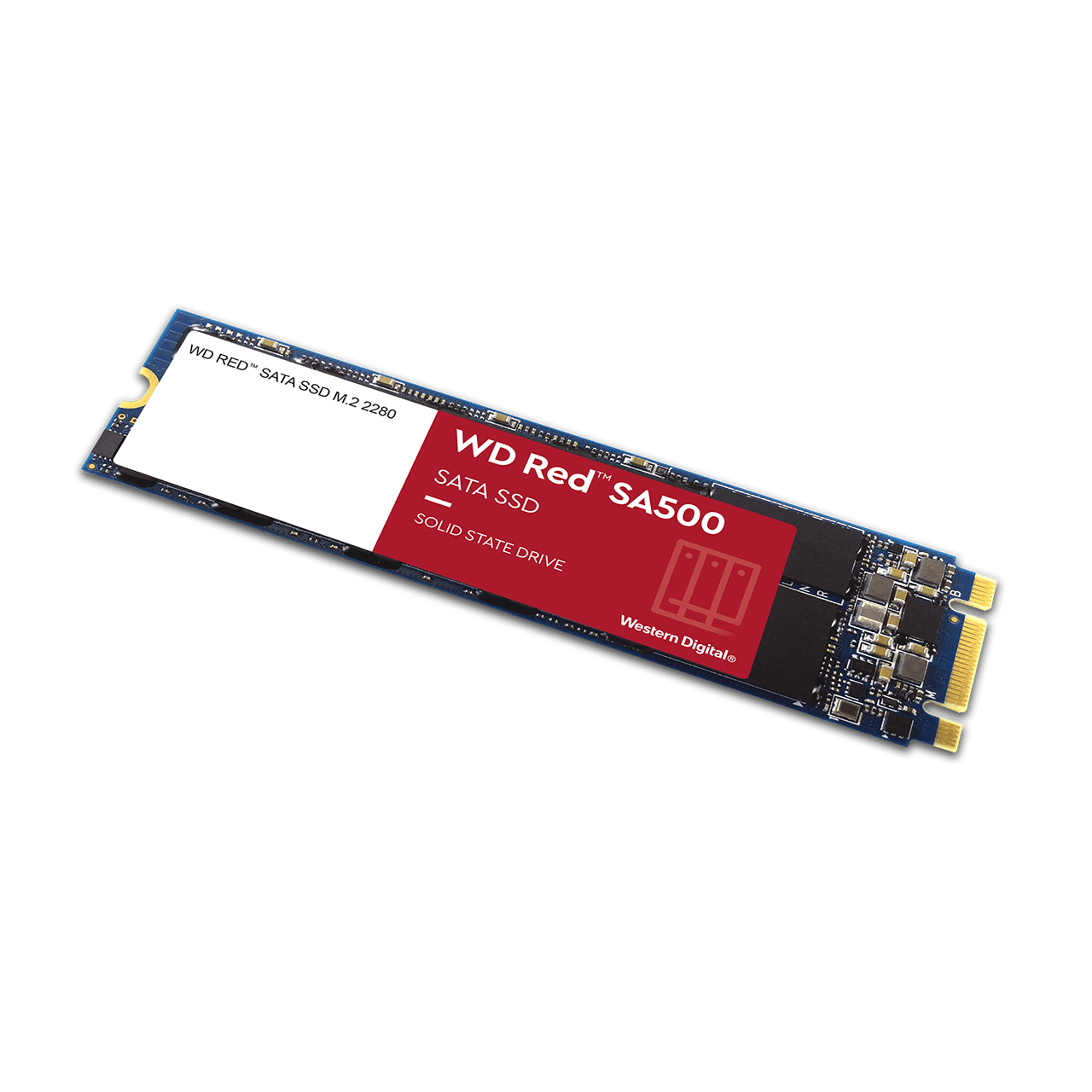 WD 1TB WD Red SA500 NAS 3D NAND Internal SSD - SATA III 6 Gb/s, M.2 2280, Up to 560 MB/s
