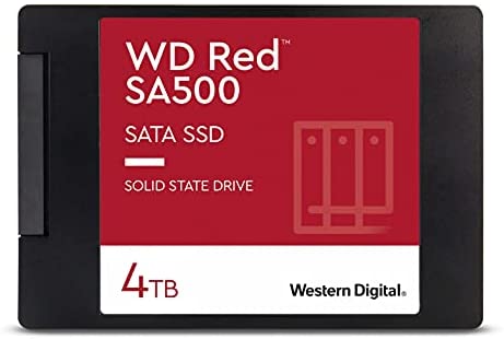 WD 4TB WD Red SA500 NAS 3D NAND Internal SSD - SATA III 6 Gb/s, 2.5"/7mm, Up to 560 MB/s