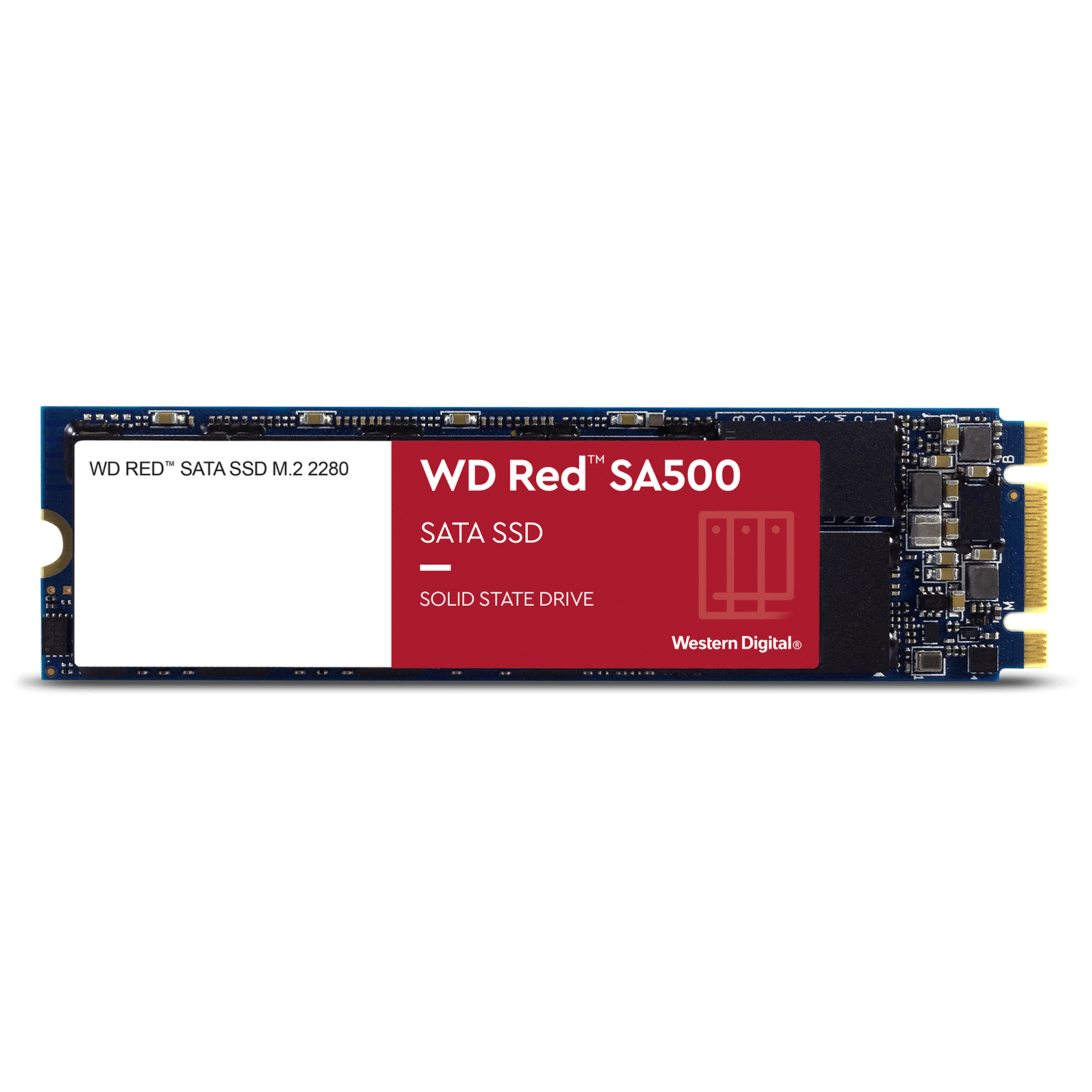 WD 500GB WD Red SA500 NAS 3D NAND Internal SSD - SATA III 6 Gb/s, 2.5"/7mm, Up to 560 MB/s