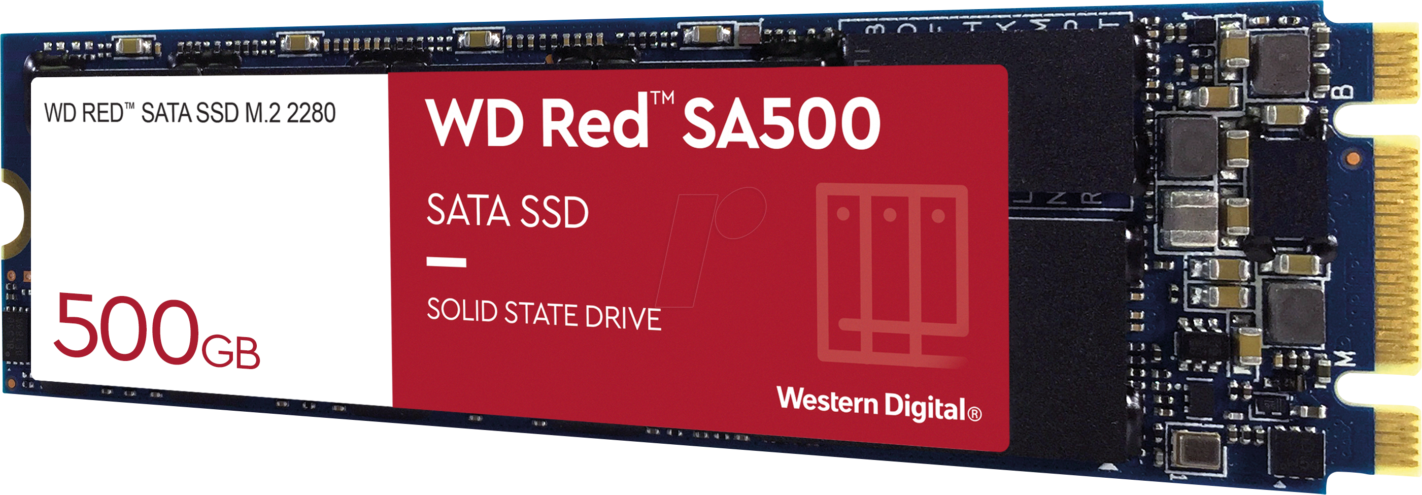 WD 500GB WD Red SA500 NAS 3D NAND Internal SSD - SATA III 6 Gb/s, M.2 2280, Up to 560 MB/s